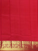 Red Diamond Butta Woven Pure Kanchipuram Silk Saree With Golden Zari Border - Diadem