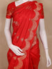 Red Floral Butta  Woven Katan Banarasi Saree