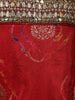 Red Floral Embroidered Silk Bridal Lehenga Set With Zari Dupatta