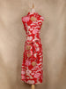 Red Floral Printed Cotton Kurti