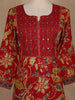 Red Floral Printed Cotton Salwar Suit with Dupatta – Daily & Festive Wear - Diadem