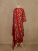Red Floral Printed Cotton Salwar Suit with Dupatta – Daily & Festive Wear - Diadem