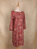 Red Floral Printed Design Cotton Kurti