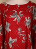 Red Floral Printed Design Cotton Kurti