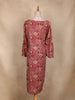 Red Floral Printed Design Cotton Kurti
