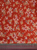 Red Floral Printed Kota Cotton Saree - Diadem