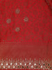 Red Floral Woven Banarasi Silk Saree - Diadem