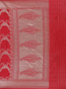 Red Floral Woven Banarasi Silk Saree - Diadem