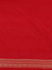 Red Floral Woven Banarasi Silk Saree - Diadem