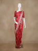 Red Floral Woven Banarasi Silk Saree - Diadem