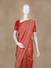Red Floral Woven Banarasi Silk Saree - Diadem