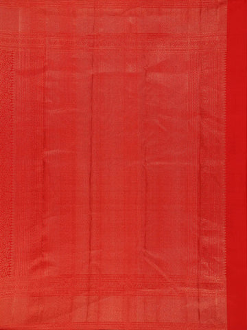 Red Floral Woven Pure Kanchipuram Silk Saree - Diadem