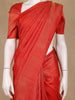 Red Floral Woven Pure Kanchipuram Silk Saree - Diadem