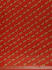 Red Floral Woven Tussar Silk Saree - Diadem
