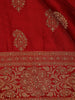 Red Paisley Woven Banarasi Silk Saree - Diadem