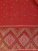 Red Paisley Woven Banarasi Silk Saree - Diadem