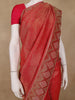 Red Paisley Woven Banarasi Silk Saree - Diadem