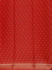 Red Pochampally Ikat Design Cotton Saree with Zari Border