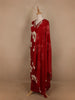 Red Floral Designed Cotton Salwar Suit - Diadem