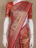 Red Floral Woven Banarasi Silk Saree - Diadem