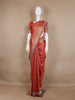 Red Floral Woven Banarasi Silk Saree - Diadem