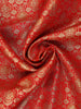 Red Floral Woven Banarasi Silk Saree - Diadem