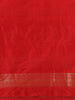 Red Floral Woven Banarasi Silk Saree - Diadem