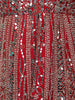 Red Mirror Embroidered Georgette Palazzo Salwar Suit - Diadem
