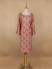 Red Paisley Printed Cotton Kurti - Diadem