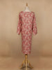 Red Paisley Printed Cotton Kurti - Diadem