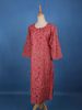 Rose Pink Floral Printed Cotton Kurti - Diadem