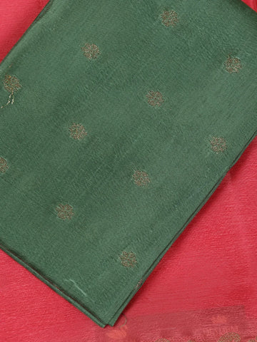 Rose Pink Solid Design Antique Gold Zari Border Mysore Silk Saree - Diadem