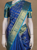 Royal Blue Geometric Woven Design Kanchipuram Silk Saree