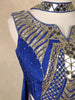 Royal Blue Indo-Western Design Satin Salwar Suit - Diadem
