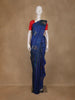 Royal Blue Striped Woven Pure Kanchipuram Silk Saree - Diadem