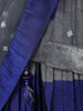 Royal Blue and Grey Sequins and Bead Embroidered Silk Lehenga Set with Net Dupatta