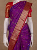 Royal Purple Paisley Design Banarasi Silk Saree - Diadem