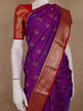 Royal Purple Paisley Design Banarasi Silk Saree - Diadem