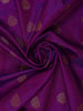 Royal Purple Paisley Design Banarasi Silk Saree - Diadem