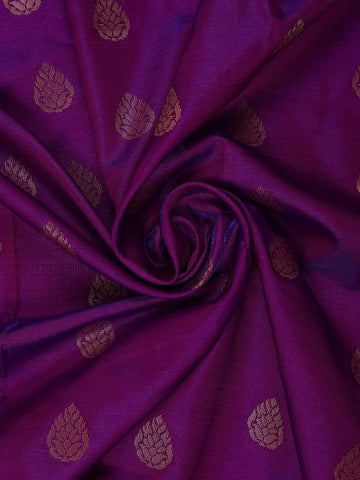 Royal Purple Paisley Design Banarasi Silk Saree - Diadem