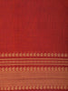 Rust Red Solid Design Pure Cotton Saree