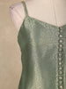 Sage Green Floral Design Silk Salwar Suit - Diadem