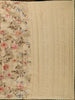 Sand Beige Floral Printed Tussar Silk Saree - Diadem