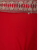Scarlet Red Floral Sequin Embroidery Georgette Lehenga - Diadem