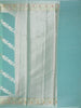 Sea Green Floral Design Semi Tissue Saree - Diadem