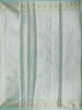 Sea Green Floral Design Semi Tissue Saree - Diadem