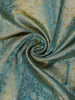 Sea Green Floral Woven Motifs Pure Kanchipuram Tissue Silk Saree - Diadem