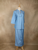 Sky Blue Solid Design Cotton Co-Ord Set