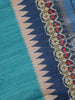 Sky Blue Solid Designed Soft Silk Saree - Diadem