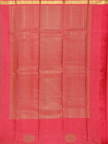 Sky Blue Checkered Woven Pure Kanchipuram Silk Saree - Diadem